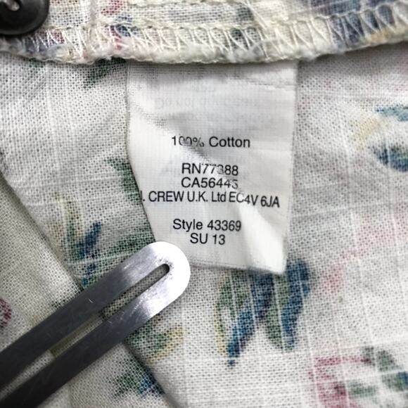 MADEWELL Garden Vine Sleeveless Cotton Dress Sz 0 Floral Fairy Cottage Preppy - Picture 11 of 14